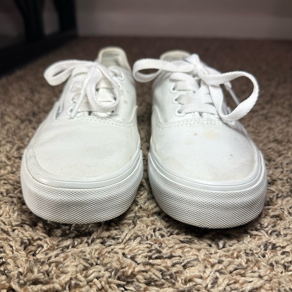 Vans Authentic Skate Shoes Women’s Size 5 White/White 751505 Canvas Sneakers - Picture 4 of 9